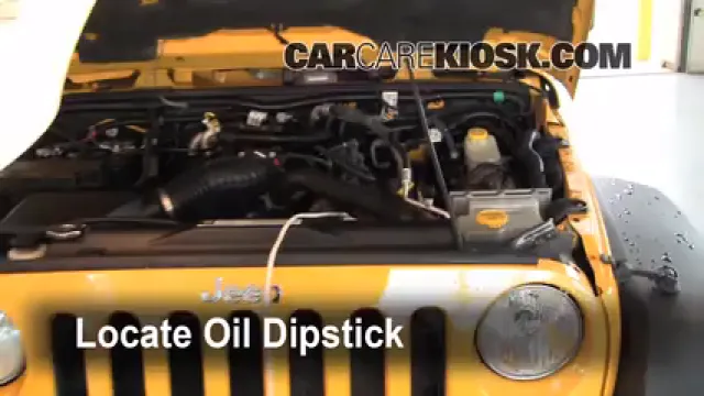 2008 Jeep Wrangler Unlimited Rubicon 3.8L V6 Oil Check Oil Level